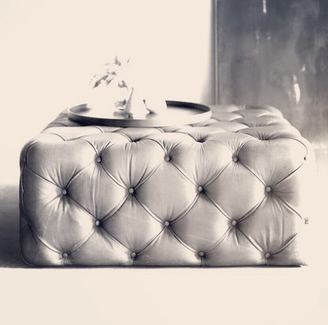 Leather Ottoman